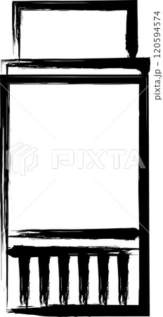 筆書きビジネス単品アイコン スティックのり 筆書きビジネス単品アイコン スティックのり 120594574