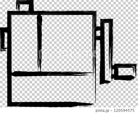 筆書きビジネス単品アイコン　鉛筆削り 120594575