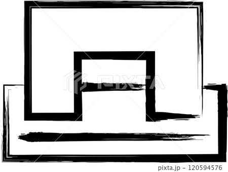 筆書きビジネス単品アイコン 穴あけパンチ 筆書きビジネス単品アイコン 穴あけパンチ 120594576