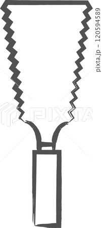 筆書き工具類単品アイコン　両刃ノコギリ 120594589