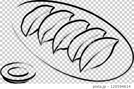 畫筆單一食物插畫餃子 畫筆單一食物插畫餃子 120594614