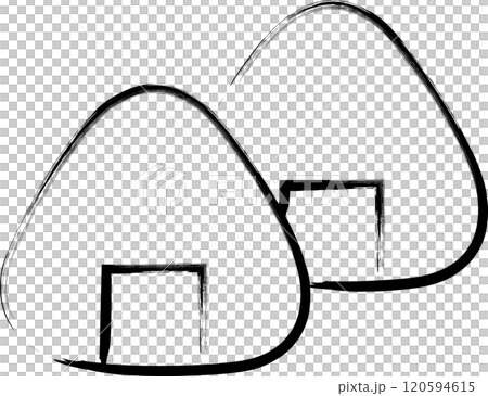 畫筆單一食物插畫飯糰 畫筆單一食物插畫飯糰 120594615