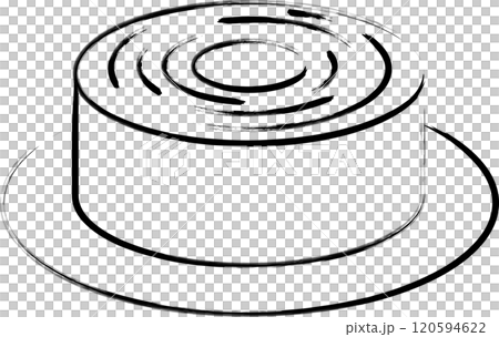 畫筆單一食物插畫Baumkuchen 畫筆單一食物插畫Baumkuchen 120594622