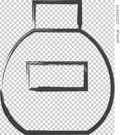 筆書き医療関連の単品イラスト 瓶 筆書き医療関連の単品イラスト 瓶 120594835