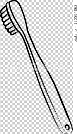 Brush-written medical icon: Toothbrush 120594862