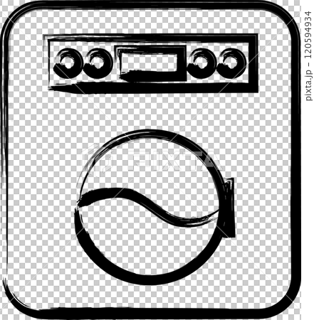 畫筆家電插畫滾筒洗衣機 120594934