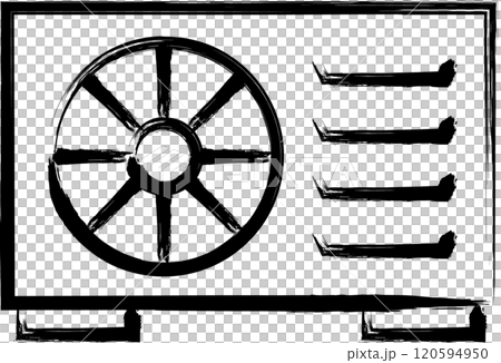 手繪家電插畫室外機 手繪家電插畫室外機 120594950