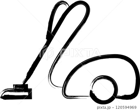 筆書き家電イラスト　掃除機 120594969