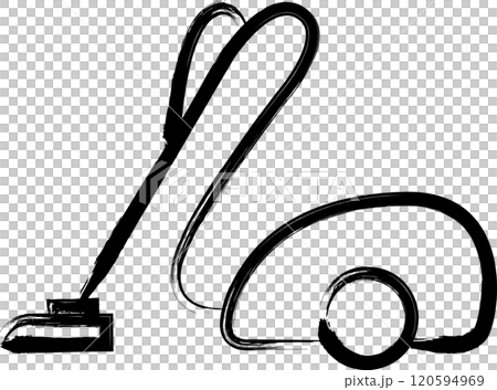 筆書き家電イラスト　掃除機 120594969