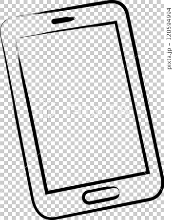 筆書きビジネスアイコン　スマホ 120594994