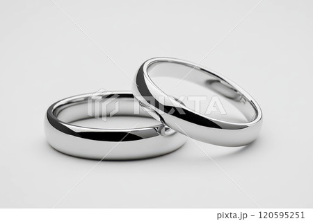 Two elegant gold wedding rings symbolizing love, commitment, and unity Perfect for marriage related themes, engagements, and romantic celebrations 120595251