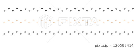 犬の足跡のライン_右向き 犬の足跡のライン_右向き 120595414