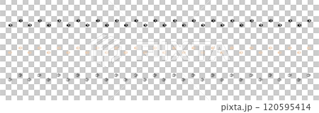 Dog footprints line_right direction 120595414