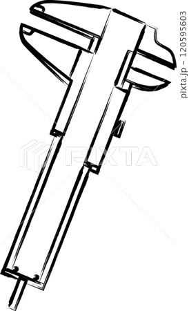 筆書き工具イラスト　ノギス 120595603