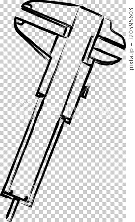筆書き工具イラスト　ノギス 120595603