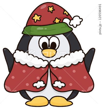 Cute cartoon penguin Christmas clip art PNG, Christmas illustration Cute cartoon penguin Christmas clip art PNG, Christmas illustration 120596491