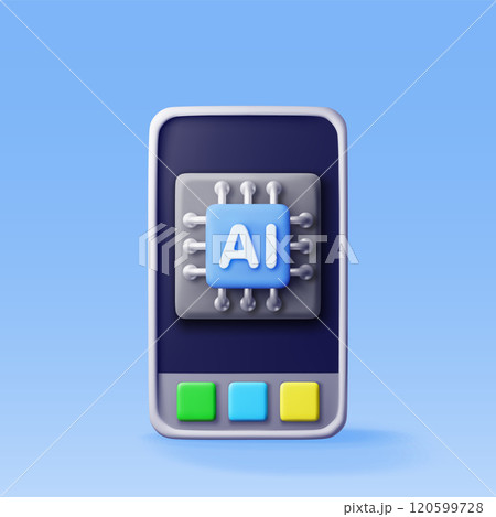 3d AI chip in smartphone. 3d AI chip in smartphone. 120599728