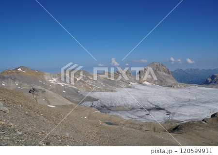ポワント・ド・ラ・プレンヌ・モルトの氷河　スイス 120599911
