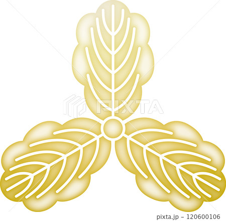 家紋　中柏【金色】 120600106