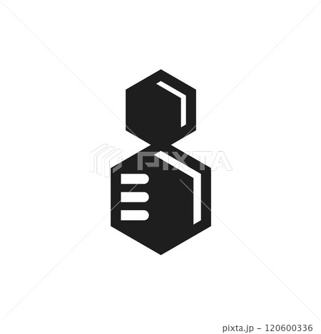 hexagon bee logo icon vector concept design hexagon bee logo icon vector concept design 120600336