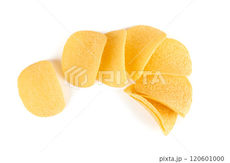 Potato chips isolated Potato chips isolated 120601000