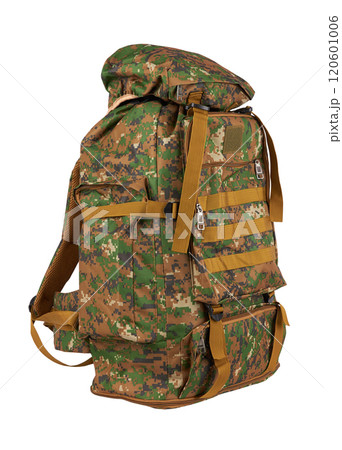 Camouflage backpack on white 120601006