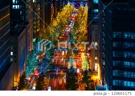 御堂筋イルミネーションの眺望 御堂筋イルミネーションの眺望 120601175