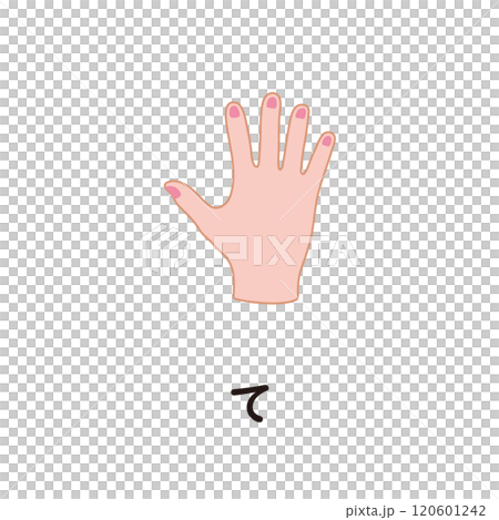 Japanese Hiragana Series - Te Hiragana with "te" 120601242