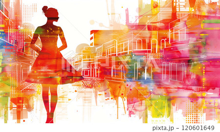 Fashion designer immersed in their creative process, drawing inspiration 120601649