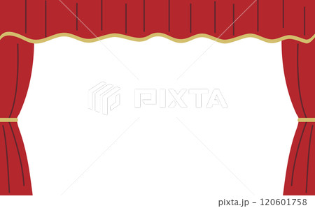 舞台幕フレームのイラスト素材 [120601758] - PIXTA