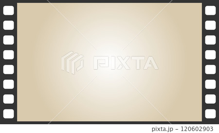 セピア背景のシンプルなフィルムのフレーム素材 120602903