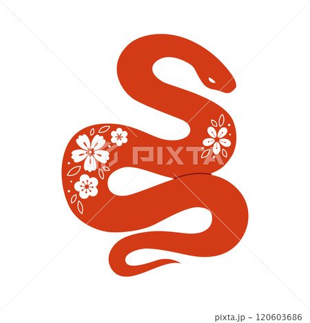 Vector snake in asian style Vector snake in asian style 120603686