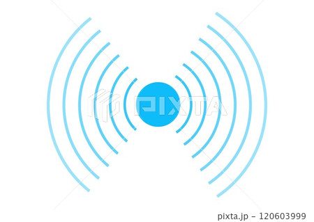 Sonar sound waves icons wireless wifi, radial line media, Radio, radar station signal. Scan, rings circle ripples 120603999
