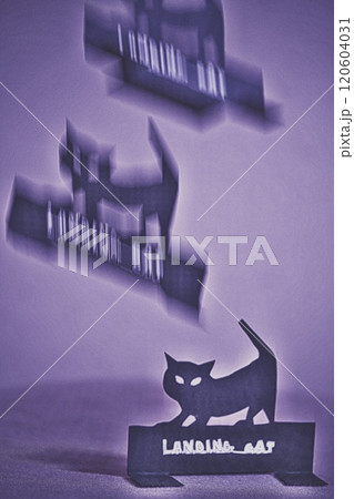 黒猫のペーパークラフト ランディングキャット 黒猫のペーパークラフト ランディングキャット 120604031