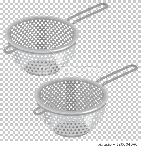 One-handed colander with handle 120604046