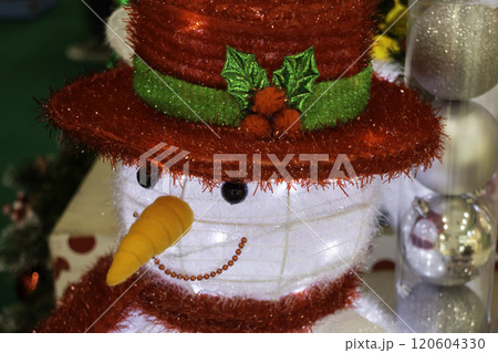 Christmas background and new year still life festive decoration 120604330
