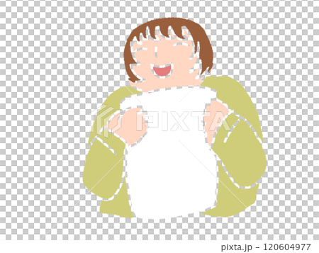 Illustration of a smiling person in pencil drawing style Illustration of a smiling person in pencil drawing style 120604977
