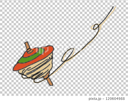 鉛筆画風のコマのイラスト 鉛筆画風のコマのイラスト 120604988