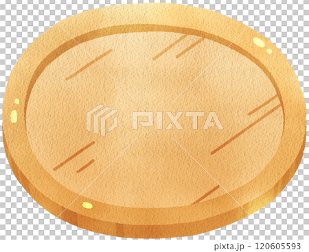 circle wooden tray, watercolor digital painting hand-drawn illustration circle wooden tray, watercolor digital painting hand-drawn illustration 120605593