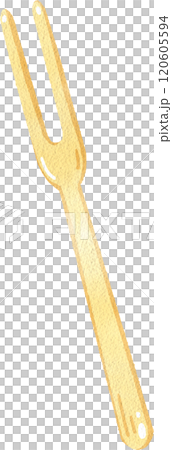 Wooden Picks for Japanese Wagashi, watercolor digital painting hand-drawn illustration Wooden Picks for Japanese Wagashi, watercolor digital painting hand-drawn illustration 120605594