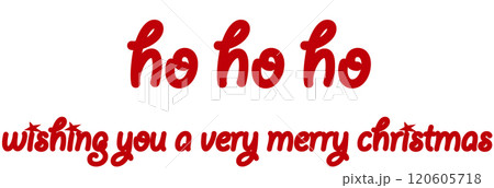 メリークリスマス　merry christmas　ho ho ho 120605718