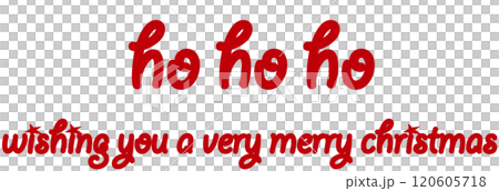 メリークリスマス　merry christmas　ho ho ho 120605718