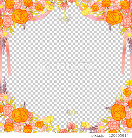 Frame Kiss on Wedding Day and Flowers curtain decor, Hand Drawn Illustration Watercolor Frame Kiss on Wedding Day and Flowers curtain decor, Hand Drawn Illustration Watercolor 120605914