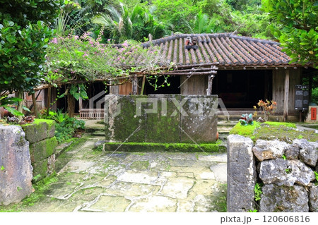 【沖縄県】琉球村の旧比嘉家 120606816