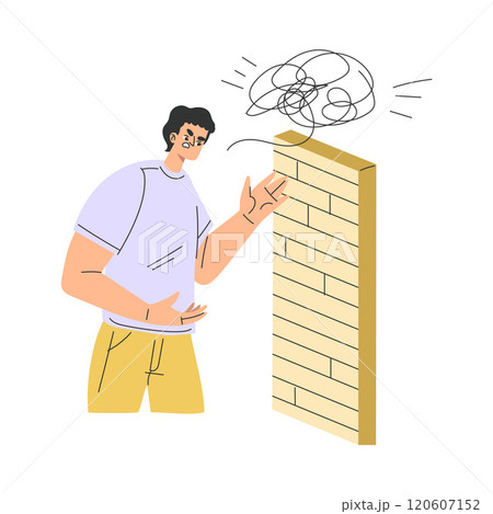 Angry Annoyed Man Character Have Conflict and Argument with Someone Vector Illustration Angry Annoyed Man Character Have Conflict and Argument with Someone Vector Illustration 120607152