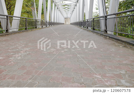 【美瑛町白ひげの滝近くのブルーリバー橋】 【美瑛町白ひげの滝近くのブルーリバー橋】 120607578