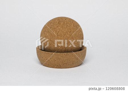 Stylishly crafted Natural Cork Set includes a Bowl and a charming Sphere for your decor 120608808