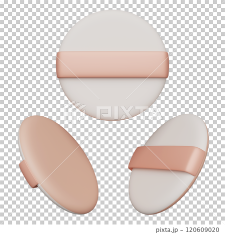 makeup powder puff 3D graphic makeup powder puff 3D graphic 120609020