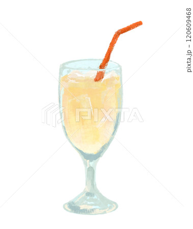 喫茶店のミックスジュースの手描きイラスト 喫茶店のミックスジュースの手描きイラスト 120609468