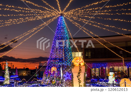 道の駅ららん藤岡のイルミネーション 120612013